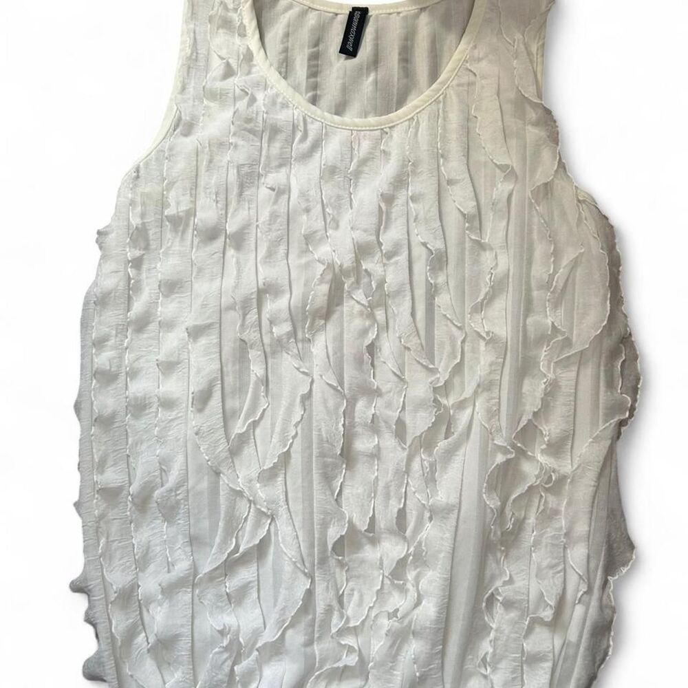 Unbranded Women's White and Cream Blouse